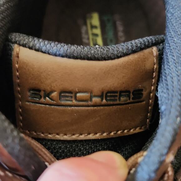 Skechers Mens Ralcon-Emil Ankle Boots Size 10 Chocolate 204482 Water Repellent‎ main image 4